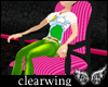 CW Stripy Pink Chair