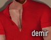 [D] Tied red shirt