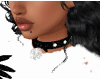 Snowman Black Fur Choker