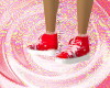 red and white pony kicks