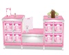 Pink Girls nursery bench