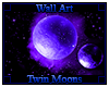 Twin Moons Wall Art