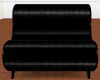 QT~Mini Black Silk Sofa