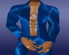 DARK SILK BLUE PJS TOP