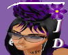 JD Purple Bk Fohawk Hair