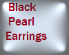 *S* Black Pearl Earrings