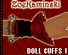 ~TARTAN Doll Red Cuffs 1
