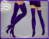 !* Thigh Hi Purple Boots