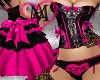 *LOVE Corset Dress/Pink*