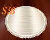 SB* Ivory Round Silk Rug