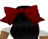 child's red bow