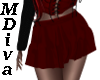 (MDiva) Red Satin Skirt