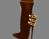 Brown boots with chains