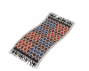 red and blue flying rug