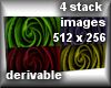 four stack images