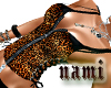 Zip corset Leopard