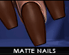 ! matte nails . brown