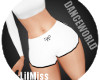LilMiss White Gym Shorts