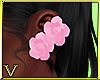 V-Spring Earrings Pink