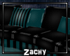 Z: Teal Stripe Couch