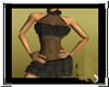 Fur Top Dress Black