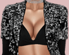 E* Black Sequins Jacket