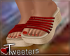 Red Beach Sandals