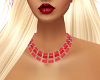 Ruby red necklace