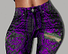 Snakeskin Jeans - Violet