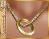 I~Gold Ring Necklace*F