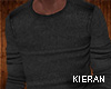 -K- grey knit sweater