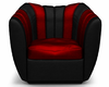 Club Chair black n red
