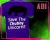 Chubby Unicorn - Purple
