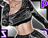 Riot Star Crop/ Black
