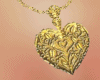 D19 Gold heart neck