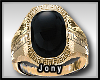 |J| Versace Onyx Ring
