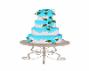 Teal Beach Wedding Cake