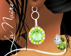 Earrings Diamond+Peridot