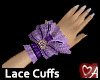 .a Heart Lace Cuffs Lila