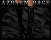 Black Latex Boots