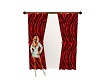 Red S curtains