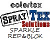 ~TEX~SPARKLE RED & BLCK