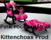Pink rocker n stool