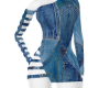 (A) Sexy jeans dress