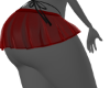 red sheer skirt
