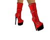 Red Platform Boots