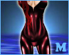 M+ Red PVC bodysuit