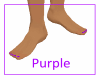 Flat Feet Purple Nails