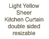Yellow Kitchen Curtain