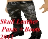 Skull Leather Pants